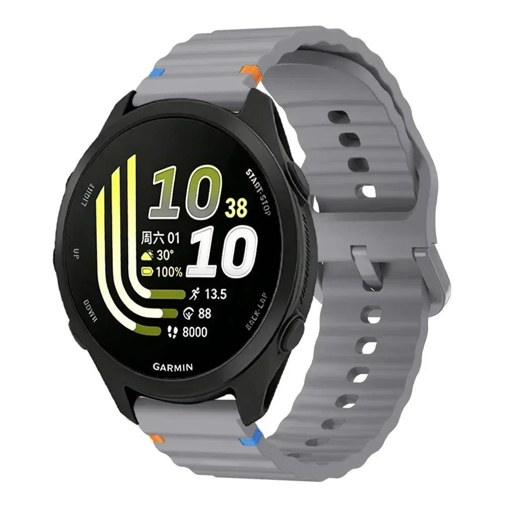 18/20/22mm Silicone Band for Garmin Forerunner 70 170 965 265 55 165 970 570 47/42mm Strap Garmin Venu 4 45/41mm Active 6 Correa