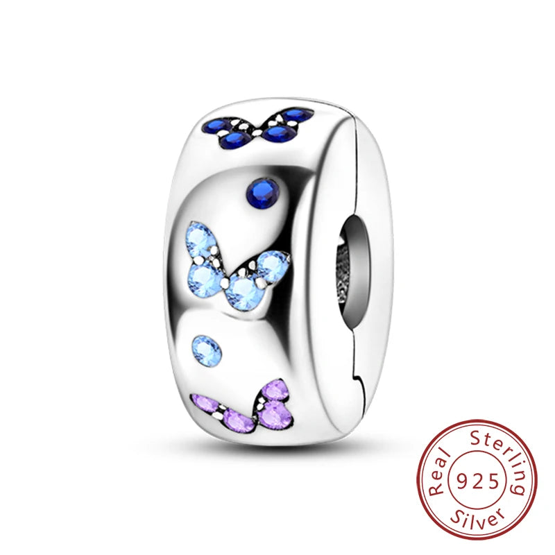 Hot Sale Charm Bead Pendant 925 Sterling Silver Firefly Love Heart Cats Dogs Sunflower Charm for Bracelet Women DIY Jewelry Gift