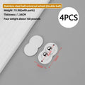 4PCS Adhesive Non Perforated Universal Wheel Furniture Base Roller Ball Type Casters Handcart Silent Wheel