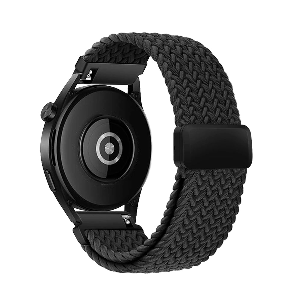 18/20/22 Braided Loop for Garmin Venu/3/3s/Forerunner 265S/265/645 Band Elastic Wristband Magnetic Buckle for Garmin VivoMove3