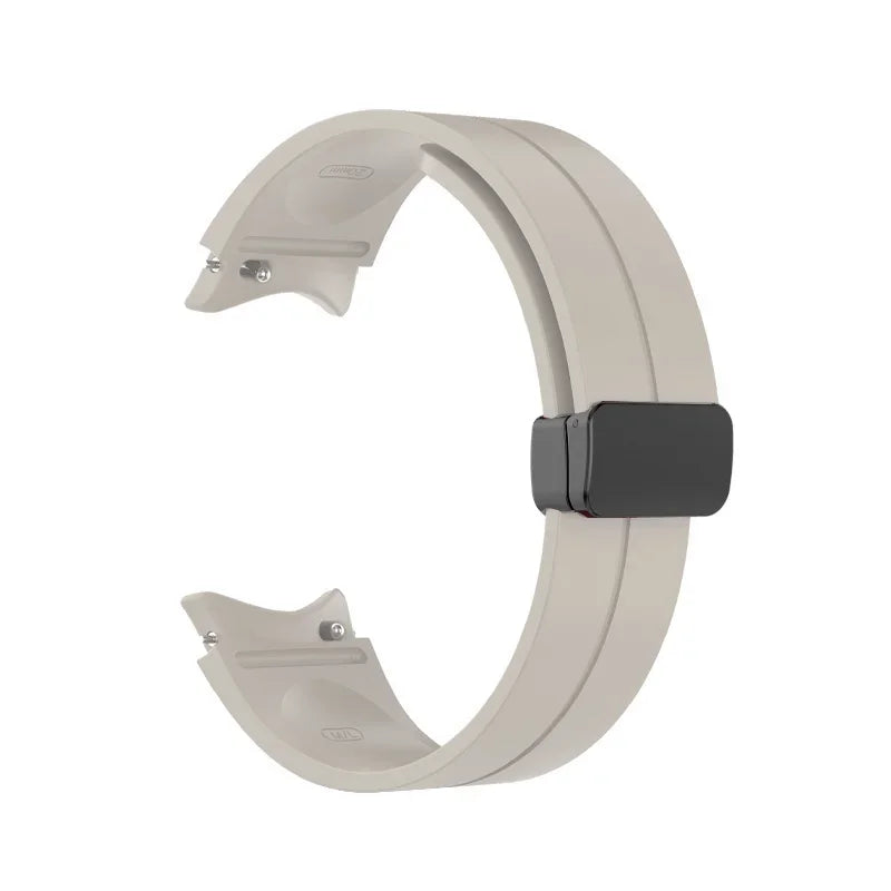 Original Silicone Band for Samsung Watch 7 6 5 4 Classic Strap 47mm 43mm 44mm 40mm Magnetic Buckle For Galaxy Watch 5 Pro 45mm