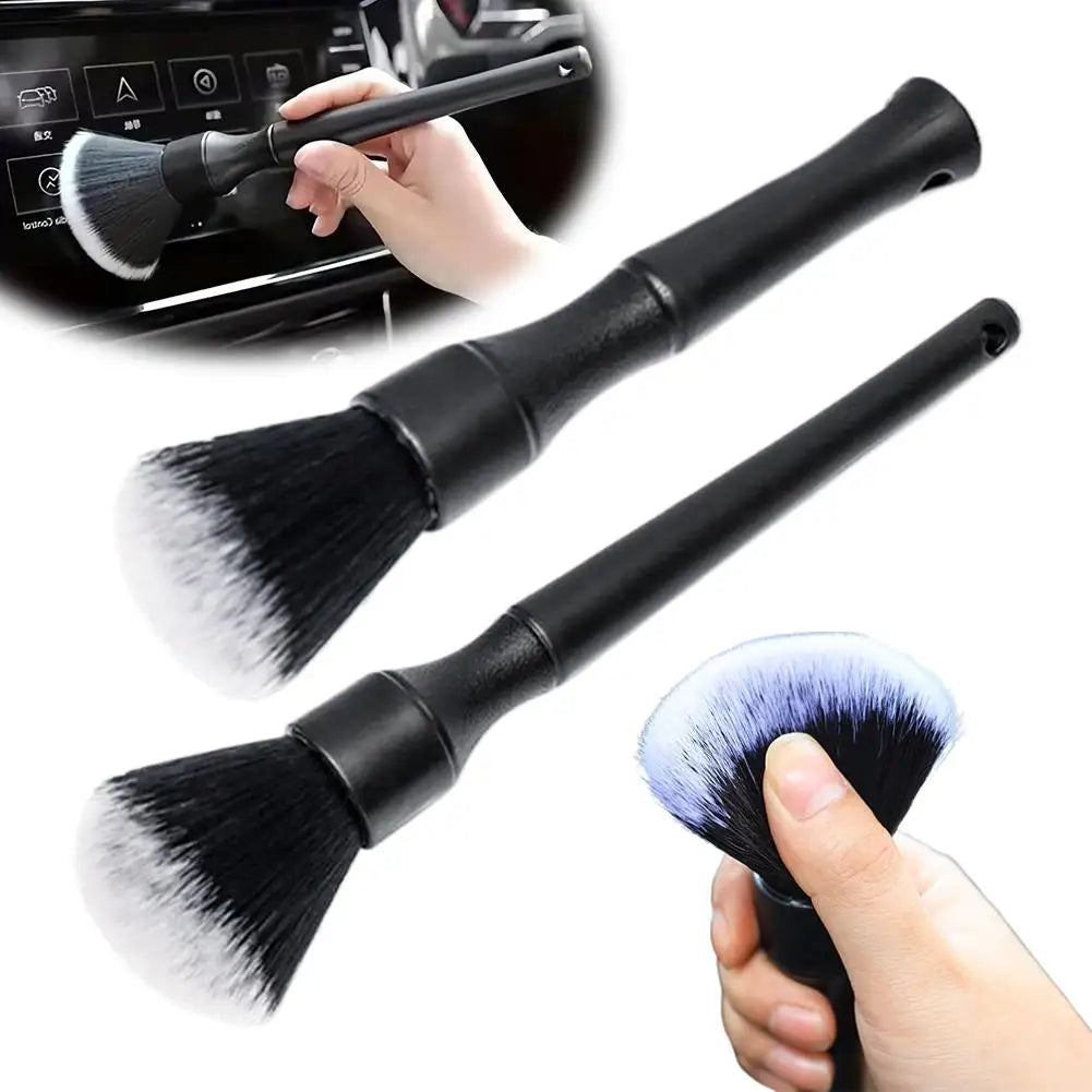 Car Detailing Brush Set Soft Fiber Interior Cleaning Kit Electrostatic Dust Removal Tools Car Wash Accessories Detailing Brushes