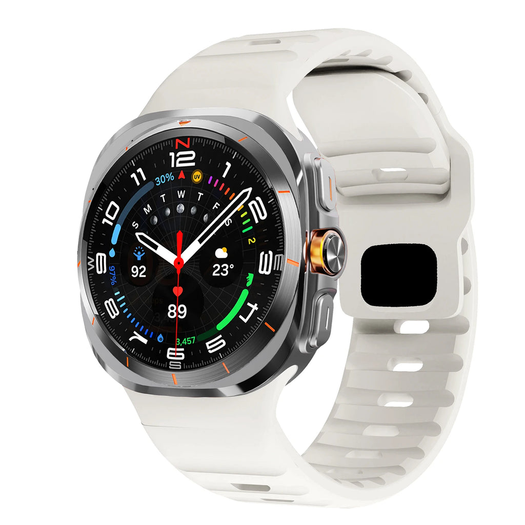 For Samsung Galaxy Watch 7 Ultra Strap 47mm Accessories correa Sport Silicone Bracelet For Samsung Galaxy Watch ultra band 47 mm
