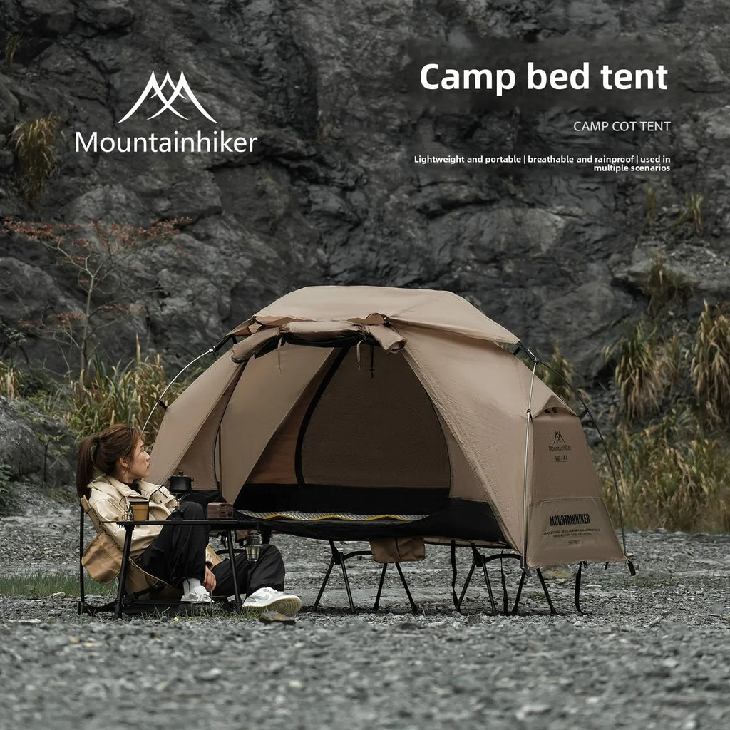 Mountainhiker Camping Bed Tent Ultra-Light with Independent Inner Tent,Waterproof Breathable Mosquito-Proof Outdoor Tent Shelter