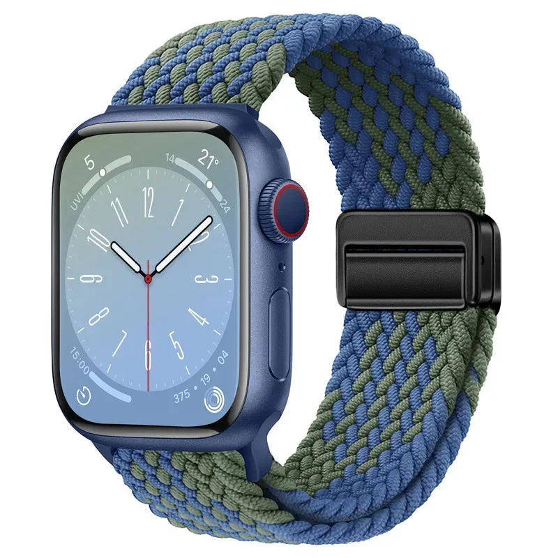 Nylon strap For Apple watch 11 10 42mm 46mm 9 8 7 45mm 41mm Ultra 3/2/1 49mm Magnetic wristband For iWatch 6 5 4 3 SE 44mm 40mm