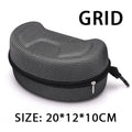 Portable Eva Ski Goggle Glasses Protector Case Snowboard Skiing Goggles Carrying Case Zipper Hard Box Holder(Without Goggles)