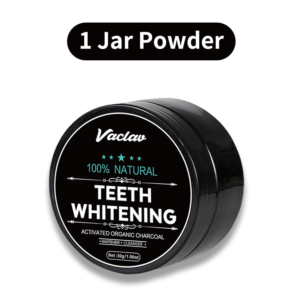 Vaclav Activate Charcoal Teeth Whitening Powder Bamboo Charcoal Teeth Cleaning Powder Natural Whitener Deep Clean Remove Stain