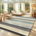 Matte Multi-Color Vertical Stripe Pattern Carpet Floor Covering for Home Bedroom Living Room Floor Carpet