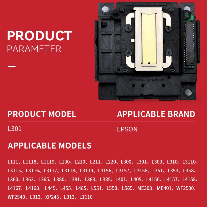L1250 Print Head for Epson L310 L312 L335 L350 L355 L356 L358 L360 L362 L400 L3210 L3252 L4150 L4156 L4160 L1250 Printer Head