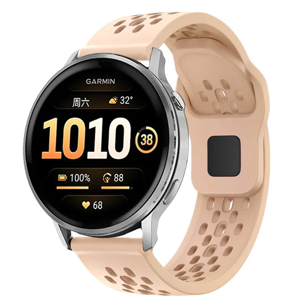 18/20/22mm Silicone Strap for Garmin Venu 4 45/41mm Venu 3 3s Sq 2 Plus Forerunner 170 70 570 265 255 Bracelet Active 6 5 Correa