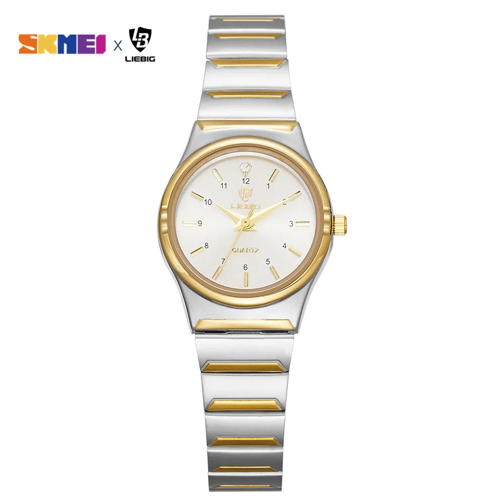 LIEBIG Women Quartz Watches Luxury Golden Stainless Steel Bracelet Waterproof Ladies Gold Wristwatch Girl Clock Relogio Mujer