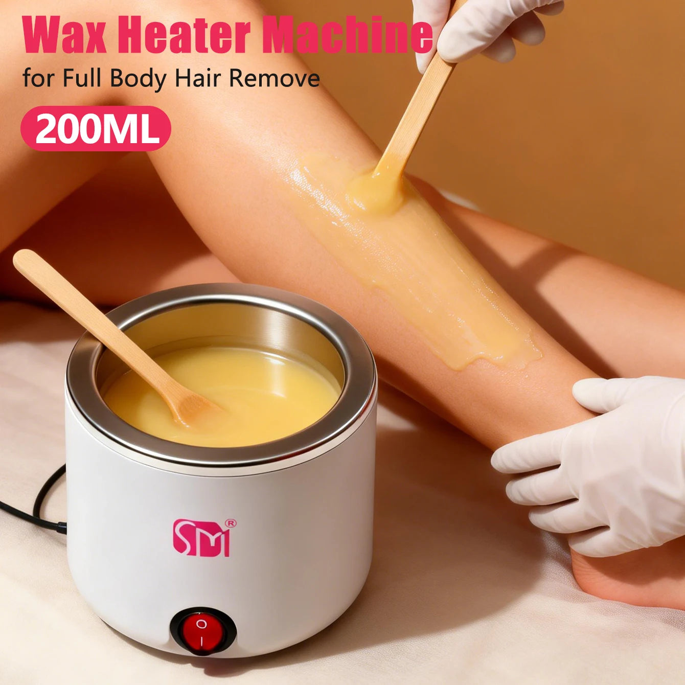 LULAA Waxing Wax Warmer for Hair Removal Quick Heating Wax Melt Warmer Easy to Use at Home Waxing Kit for Women Use