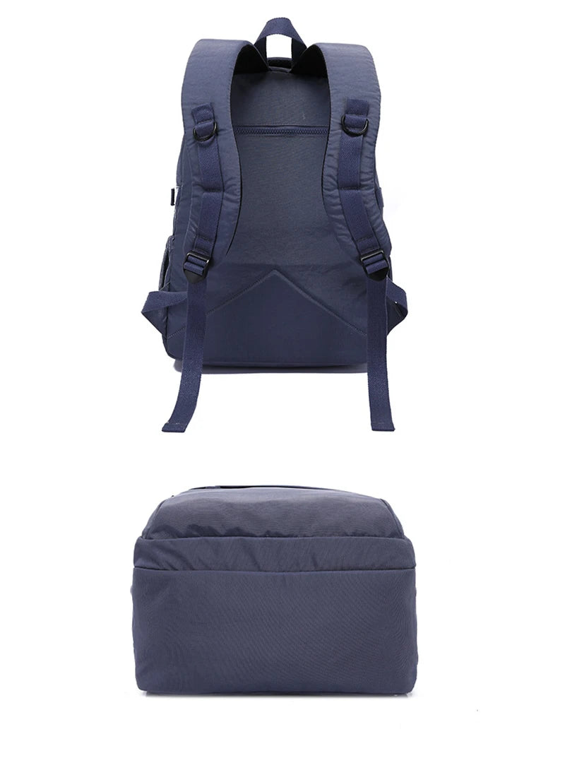 A4 Large Capacity Nylon Men Women Laptop Backpack Lightweight Waterproof Schoolbag Travel Bag Green Blue Red Pink Black M2303