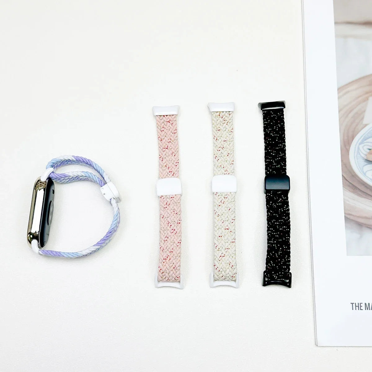 Suitable for Xiaomi Band 8 Wristband, Nylon Braided Strap, Magnet Buckle, Luxury Personality, Mi Band 8 Replacement Strap