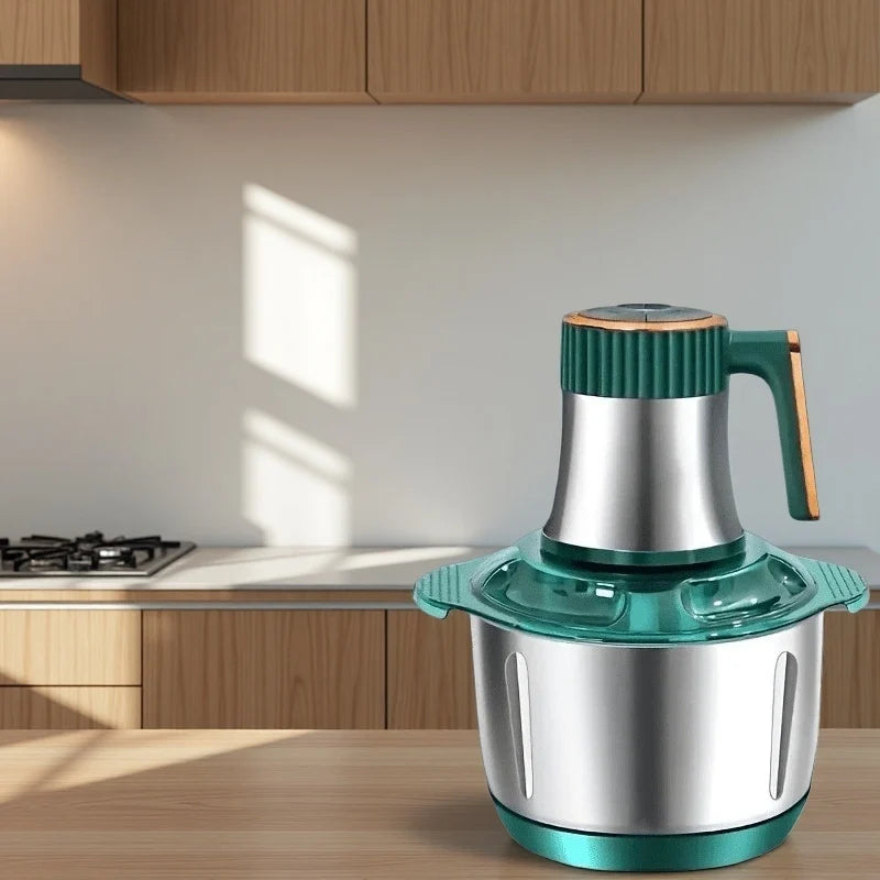 Stainless steel meat grinder and vegetable chopper, food processing machine, food chopper meat/vegetable/fruit grinder