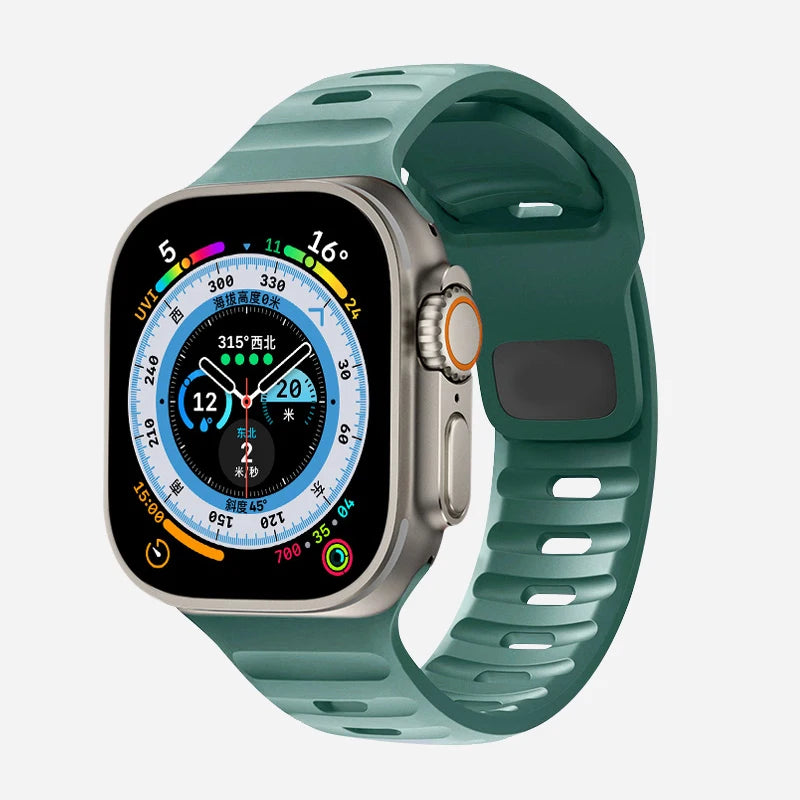 Soft Silicone Strap For Apple Watch Band Ultra 49mm 44mm 45mm 42mm 41mm 40mm 38mm sport Watchband iwatch Serise 8 7 6 5 bracelet