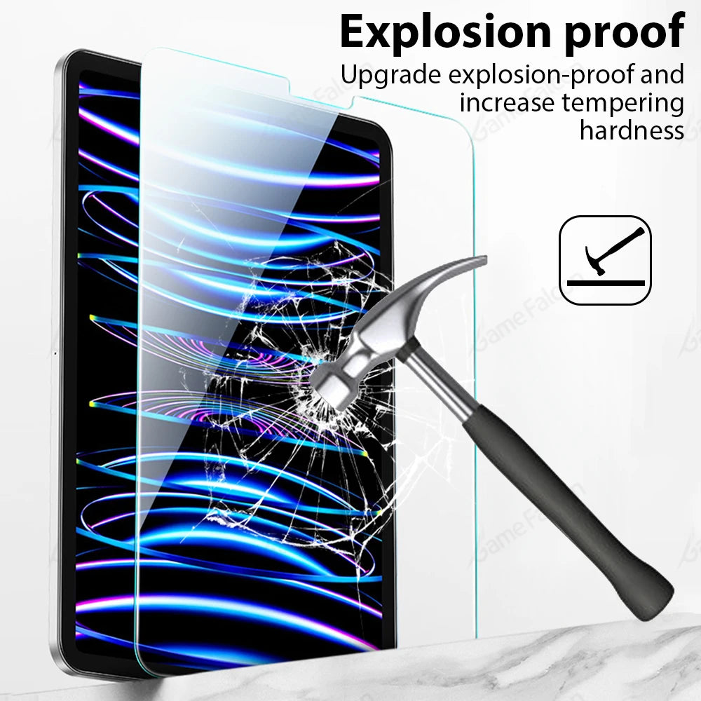 Tempered Glass For Ipad Pro 13 M5 M4 2025 12.9 Air 11 5 4 3 2 M3 M2 Screen Protector A16 10 9 9th 10th Generacion Mini 7 6 Film