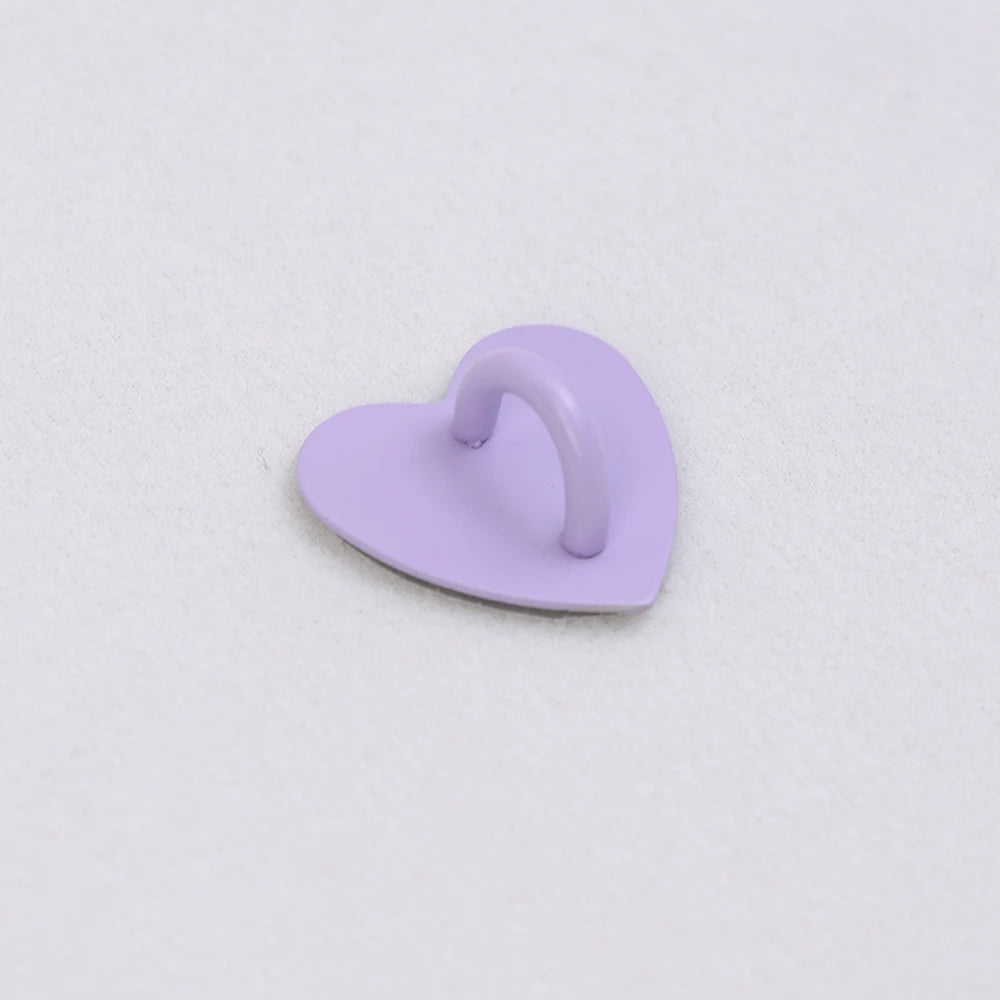 Kawaii Adhesive Metal Heart Phone HYun Holder Mobile Phone Case Finger Ring Stand Hooks Buckle Charms Clasp Accessories String