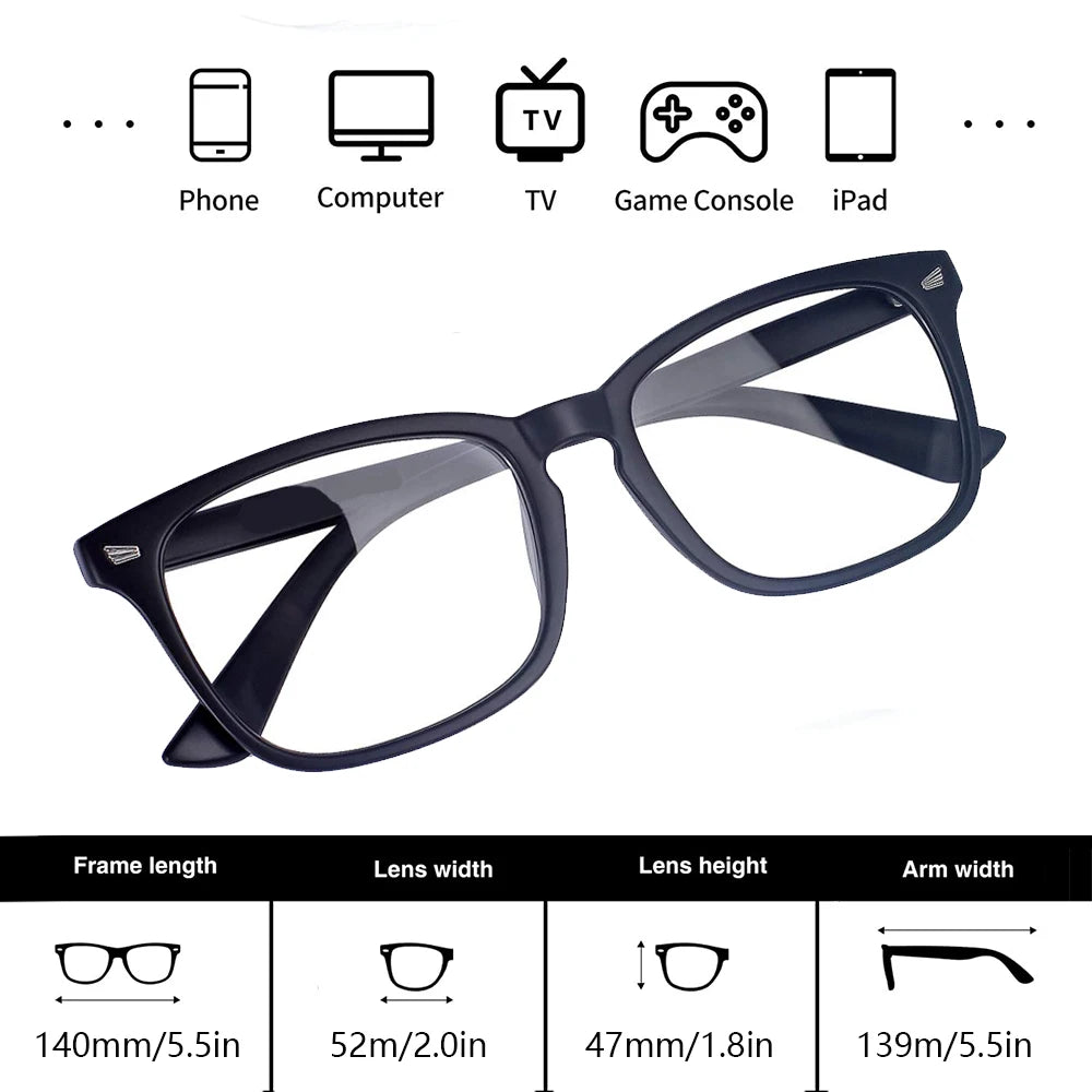 3PCS Blue Light Blocking Glasses, Computer Reading/Gaming/TV/Phones Glasses for Formal Business Women Men,Anti Eyestrain & U