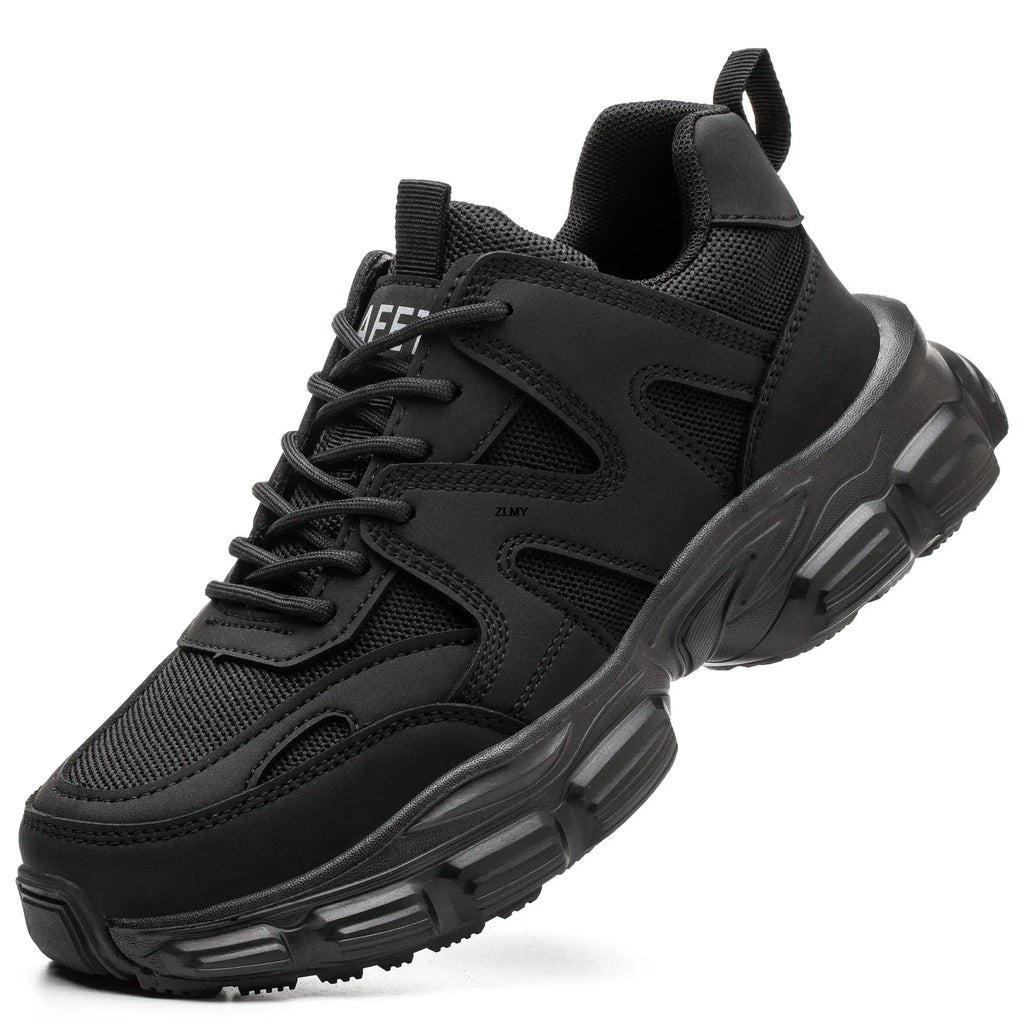 Big Size Women Safety Shoes Platform Steel Toe Sneaker Men Woman Work Safety Boots Breathable Light Industrial Work Shoes Female