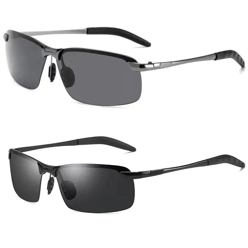 1/2pcs Photochromic Polarized Sunglasses Intelligent Color Changing Sun Glasses Driving Fishing Cycling Day Night Vision Goggles