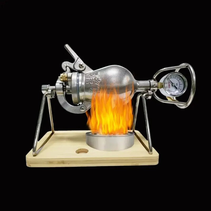 300ml  Stainless Steel Hand Popcorn Machine Old-fashioned Small Hand-cranked Popcorn Machine
