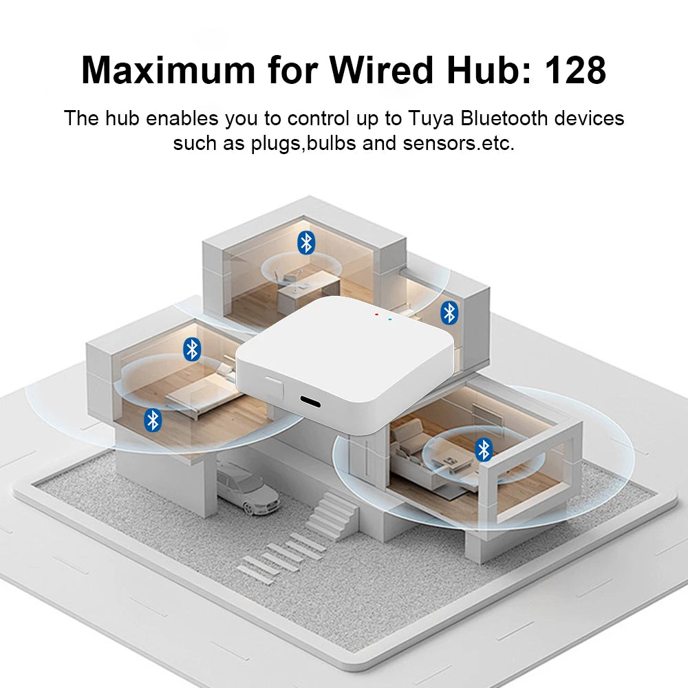 Tuya Bluetooth Gateway Hub or Bluetooth Temperature&Humidity Sensor with APP Remote Control Thermometer Hygrometer Sensor Home
