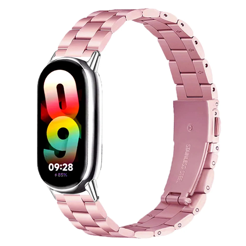 Stainless Steel Bracelet for Xiaomi mi band 10/9/8 Strap Replacement Correa for Miband 9 Bands for Xiaomi8 Watchbands Accesorios