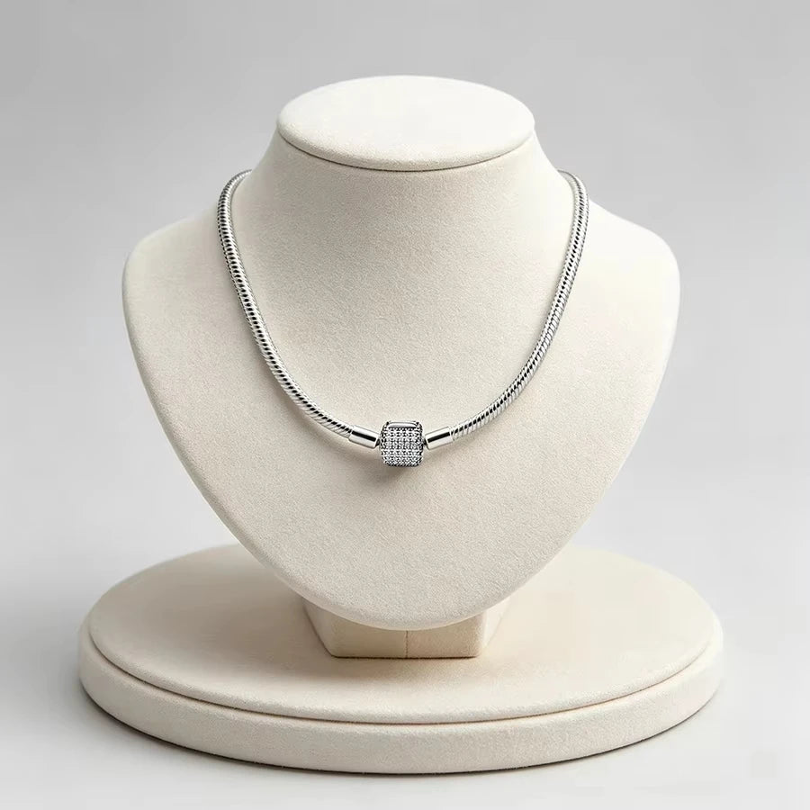 S925 Silver Life Tree Ball shaped Gold Heart Thread Necklace Suitable for Women's Daily Wear DIY Exquisite Jewelry Gifts