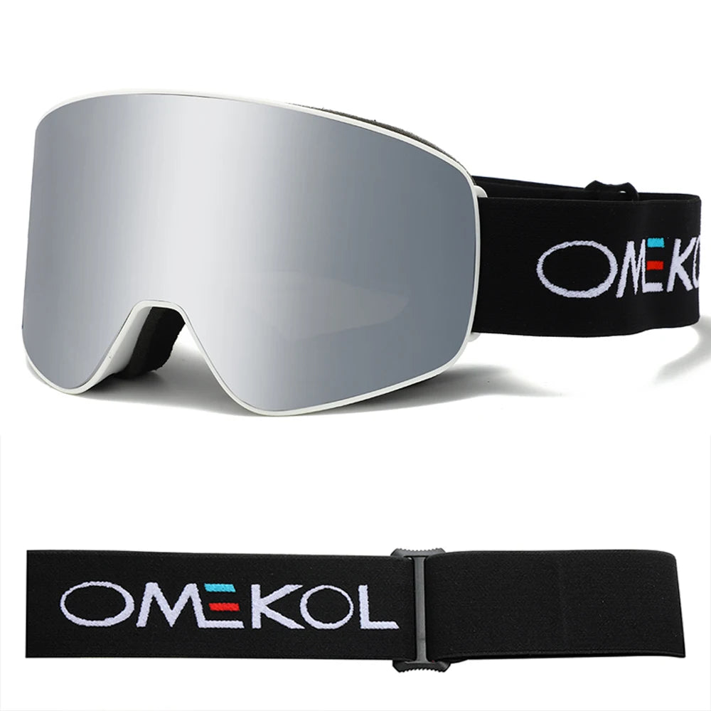 OMEKOL BRAND NEW Double Layers Anti-Fog Ski Goggles Snowmobile Eyewear Outdoor Sport Snow Snowboard Glasses