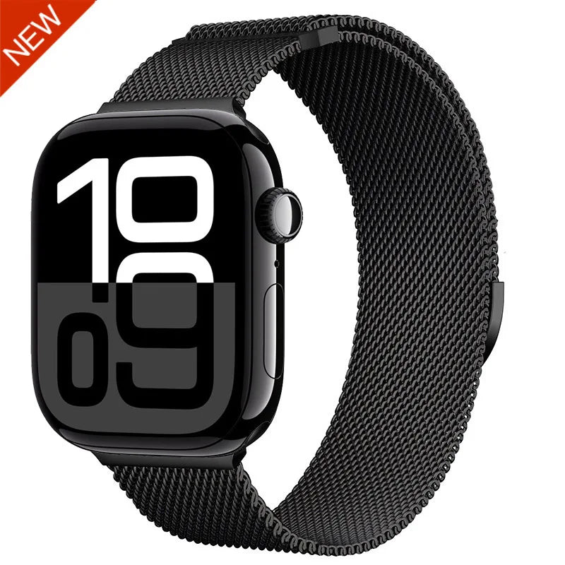 Milanese Strap for Apple Watch 44mm 40mm 45mm 41mm 46mm 42mm 38 49mm Metal Bracelet iWatch Series 11 10 Ultra 9 8 7 6 5 SE3 band