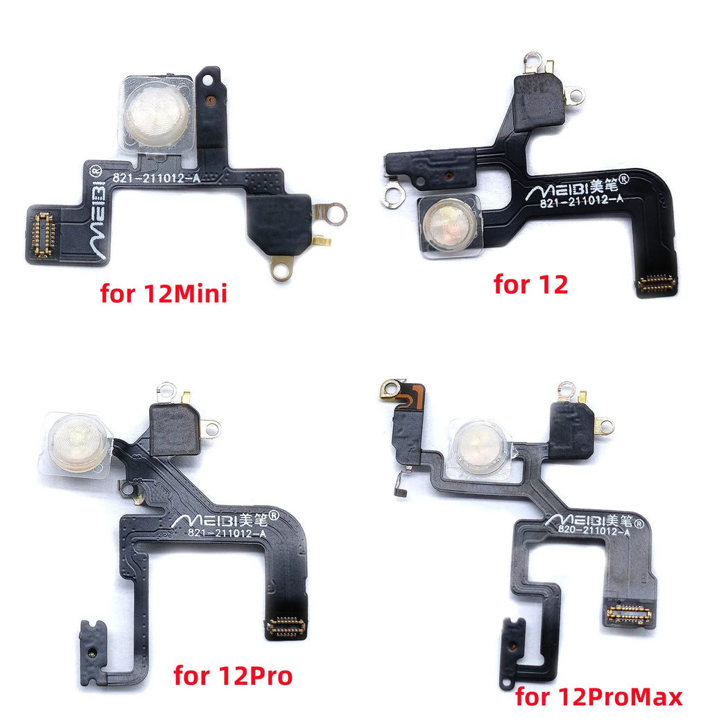 1pcs Distance Flash Flex Cable For iPhone 15 14 Plus 13 Pro Max 12 Proximity LED Light Sensor Ambient Flashlight