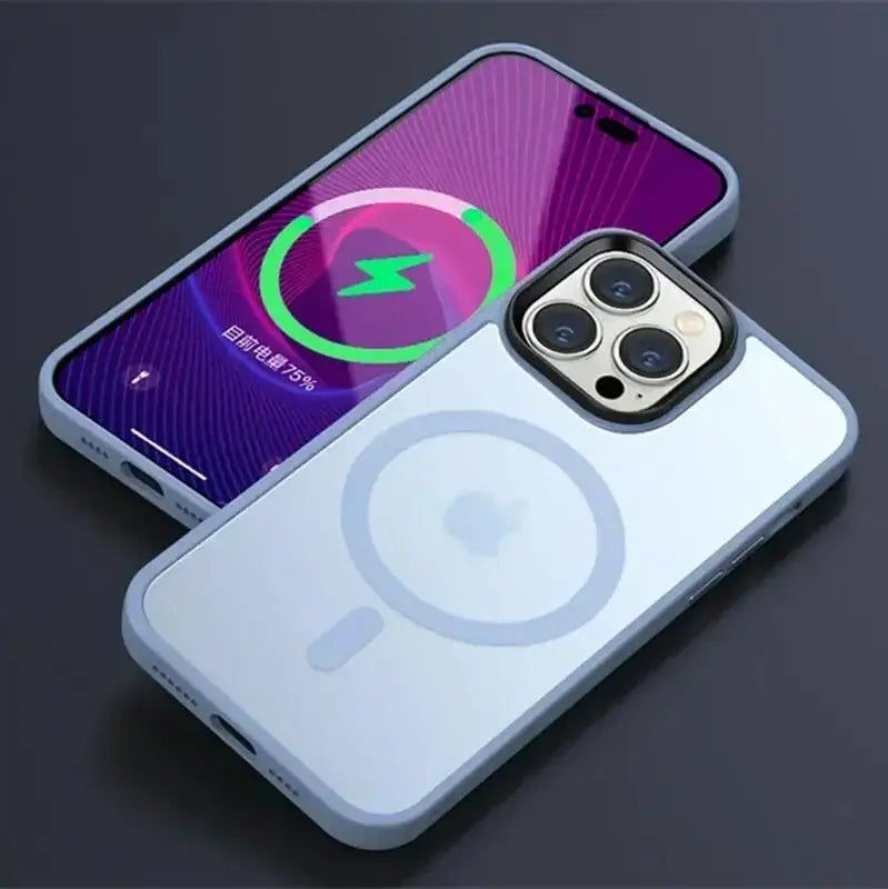 Matte Translucent Frosted Case For IPhone 18 16 15 14 13 11 12 17 Pro Max Plus Magnetic Case For Magsafe Wireless Charging Cover