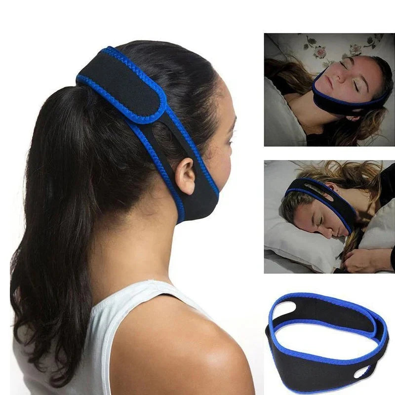 Adjustable Anti-Snoring Chin Support Belt Facial Lifting Stretching Aid for Enhanced Sleep Quality