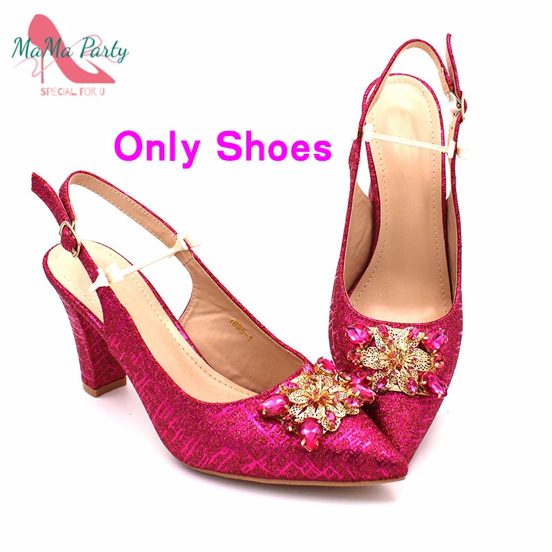 The US for Duty Free  Specials Design Nigerian Women Shoes Matching Bag Set in Royal Blue Color Italian Ladies Pumps for  Party