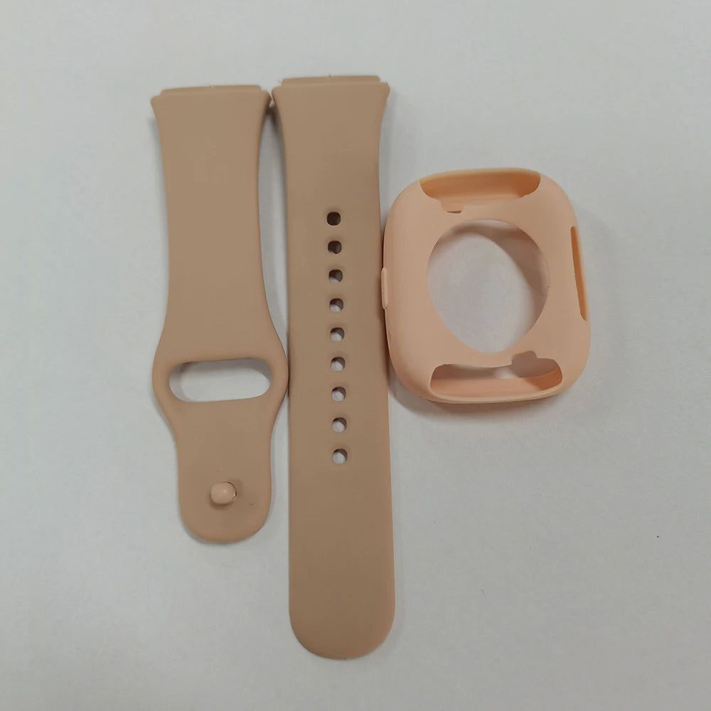 Silicone Strap For Redmi Watch 3 Active/Lite Smart Watch Band + Protective Case Shell