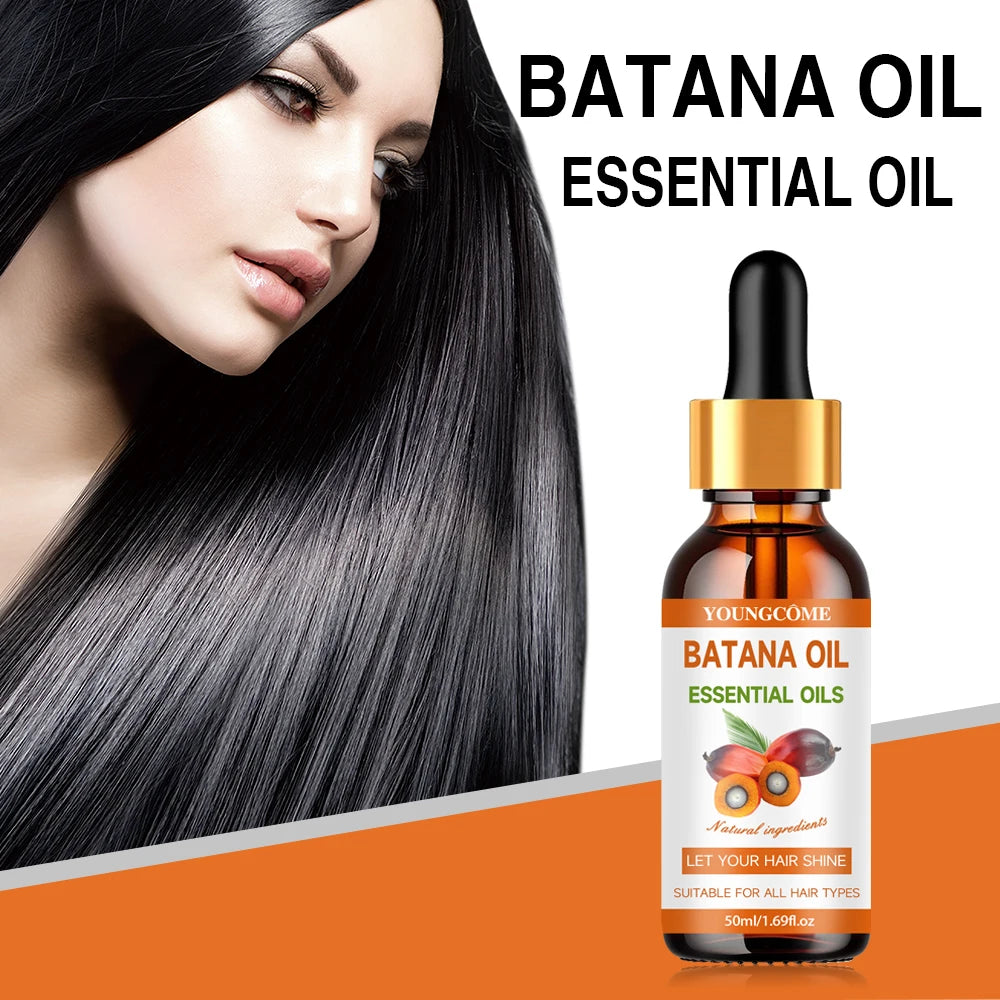 YOUNGCOME Batana Hair Oil-Nourishing and Moisturizing, Nourishing Treatment for Split Ends Dry Organics Hair Care Oil 30ml/50ml