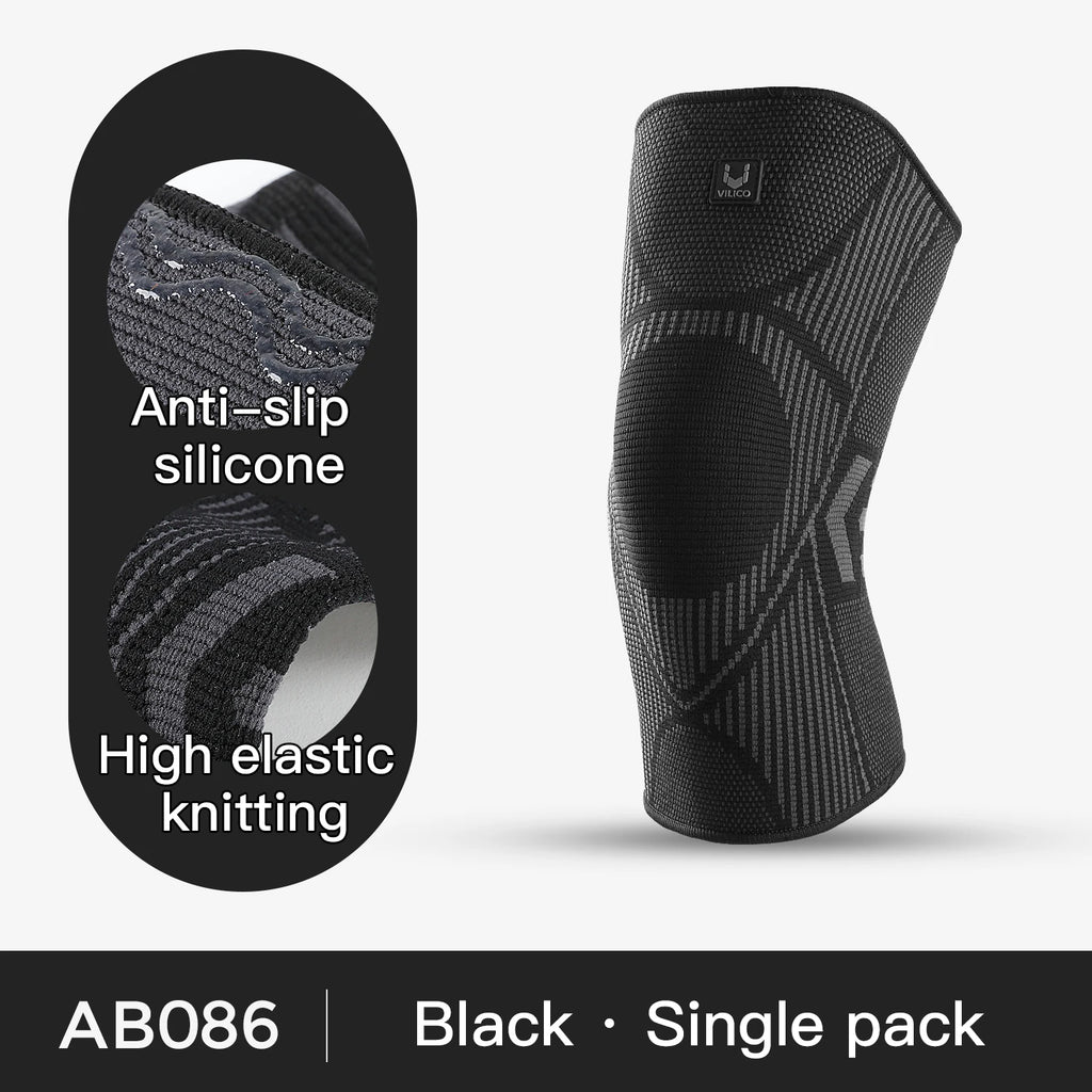Professional Knee Support Compression Knee Sleeve Anti Slip Silicone Knee Braces for Knee Pain Meniscus Tear
