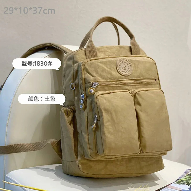 Korean Style Casual Backpack Women Lightweight Mini Backpack for Daily Commute Travel, Cute School Bag