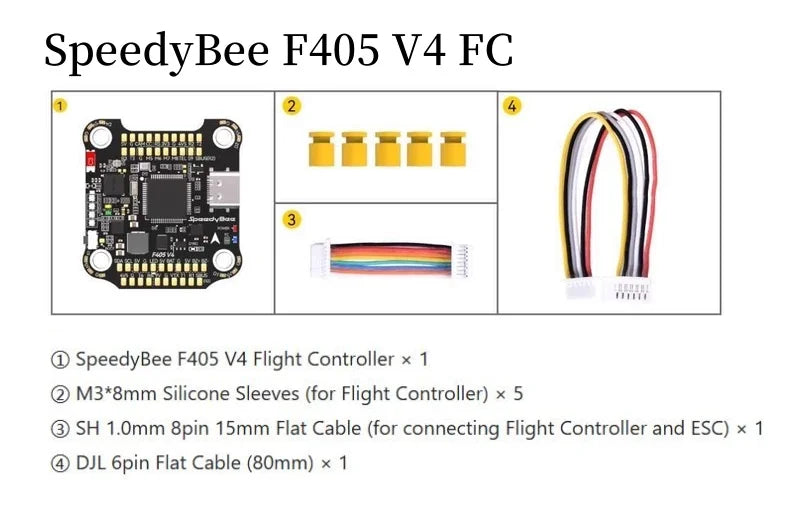 1pcs/lot NEW Speedybee F405 V4 BLS 55A BMI270 F405 V5 OX30 30x30 FC&ESC Stack 4IN1 ESC Drone Toy Accessories Flight Controller