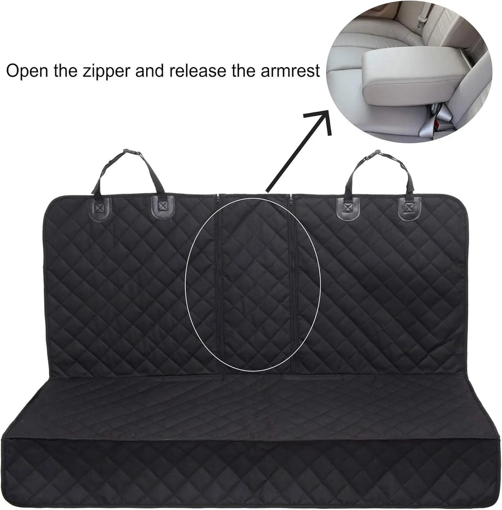 Dog Seat Cover for Cars, Waterproof Bench Seat Protector Nonslip Soft Pet Back Seat Cover for Trucks SUV