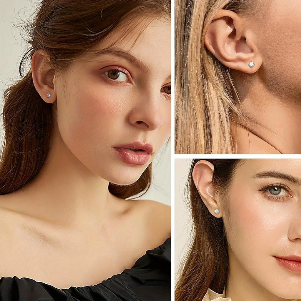 2 sets Ear Piercing Kit Disposable Ear Piercing Gun Kit Self Piercing Gun and Build-in Earrings Stud Ear Piercing Gun