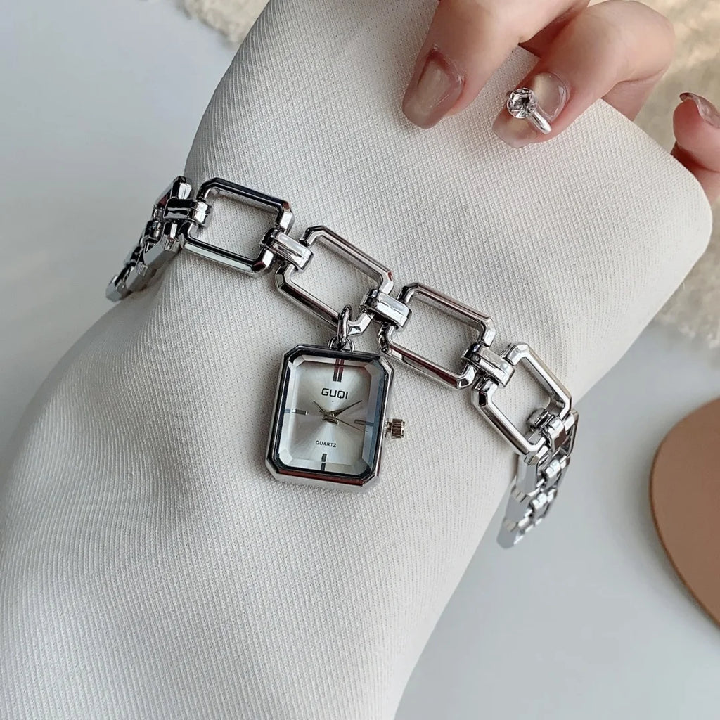 Women Quartz Watch Bracelet Square Dial Quartz Analog Women's Watches Ladies Wristwatch Elegant Female Clock Montre