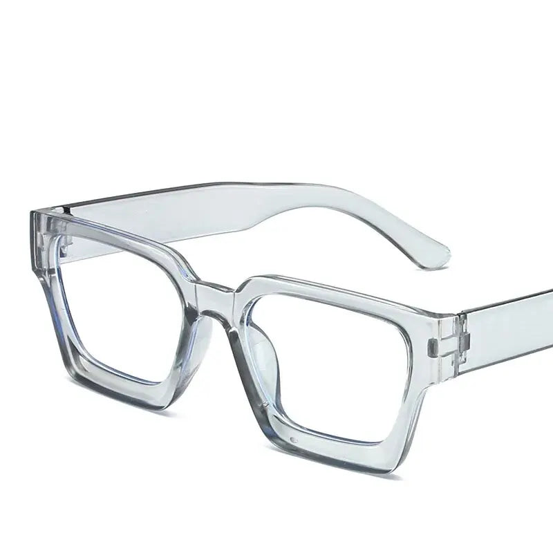 Texture Thick Edge Square Frame Decoration Street Wear Flat Mirror European And American Anti-blue Glasses