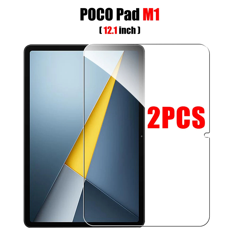 2Pcs Tempered Glass Screen Protector For Xiaomi Poco Pad M1 12.1 X1 11.2 Film