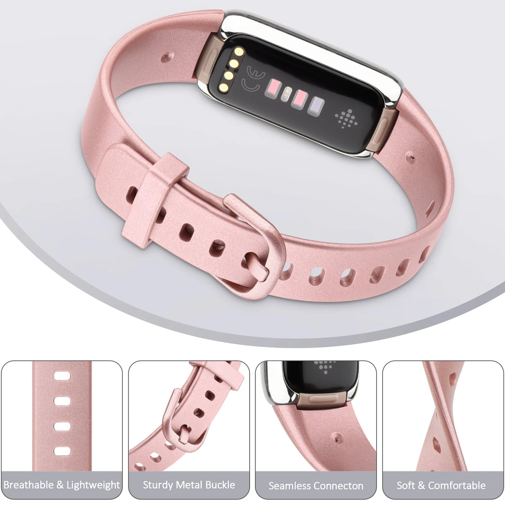 Soft Silicone Band Straps For Fitbit Luxe Wrists Waterproof Replacement WatchBand For Fitbit Luxe Smart Watch Accessories Correa
