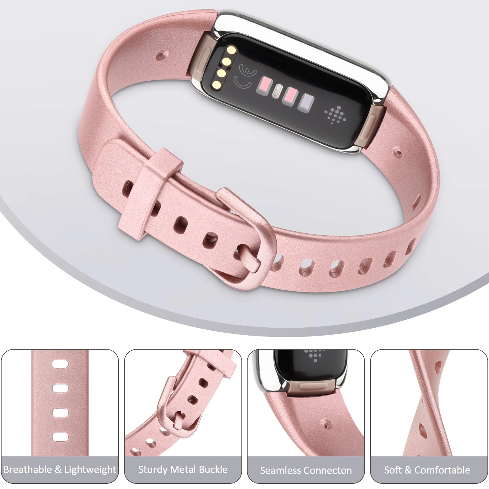 Soft Silicone Band Straps For Fitbit Luxe Wrists Waterproof Replacement WatchBand For Fitbit Luxe Smart Watch Accessories Correa