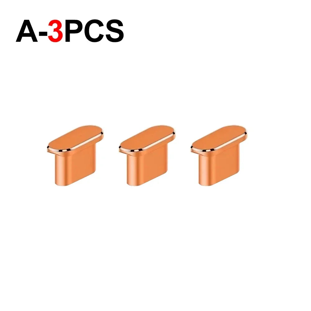 1-5Pcs Metal USB Type C Dust Plug for iPhone 18 17 16 Pro Max 18PM Mobile Phone Type-C Charging Port Protector Cover Cap Stopper