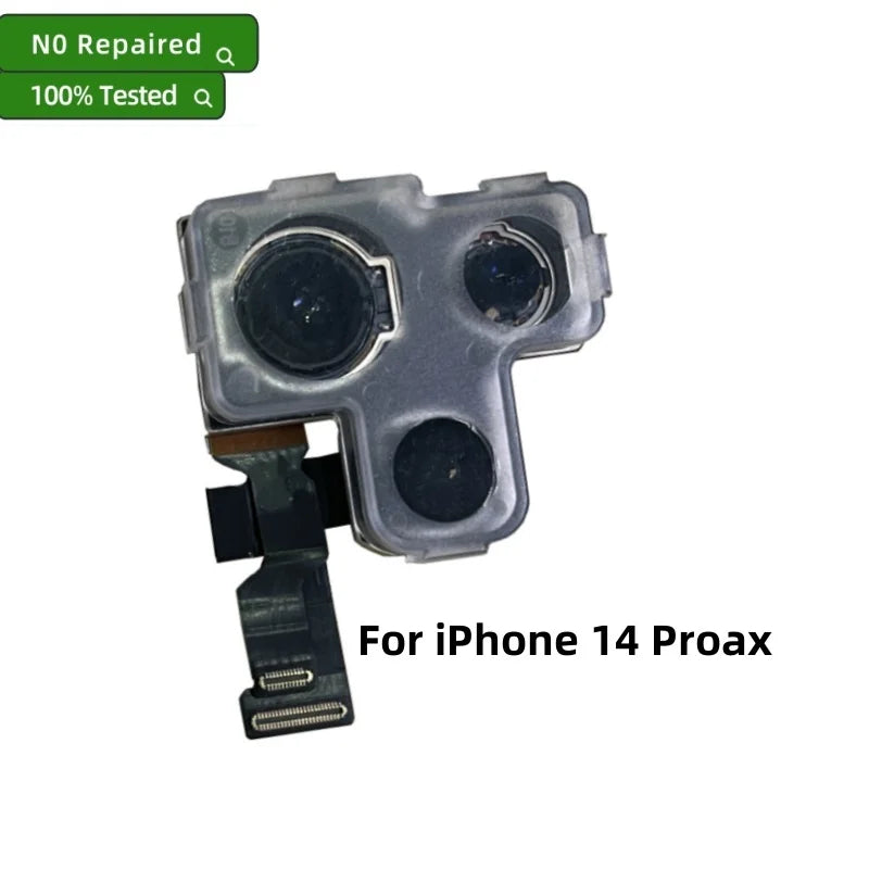 Tested Back Rear Camera For iPhone 11 12 Pro Max 13 14 15 Pro Max Mini 14 15 Plus Main Lens Flex Cable Camera Module Replacement