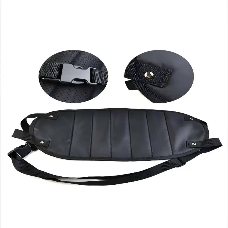 Homefish Custom Portable Adjustable Foot Hammock Travel Foot Rest Ultralight Carry On Footrest For Airplane Flight Office Relax